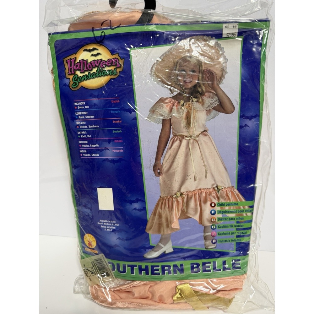 Southern Belle - Civil War/1800's - Peach - Costume - Child Large 12-14 H-1